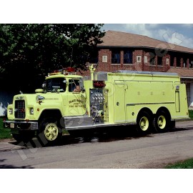 1988 Black Earth,WI Fire Truck 9" x 12" Metal Sign
