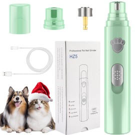 VIWIK Dog Nail Grinder, 2-Speed Rechargeable Dog Nail Trimmers for Large Medium & Small Dogs, Upgrade Professional Electric Pet Paws Grooming, Quiet Puppy Grooming Tool, for Dogs Cats