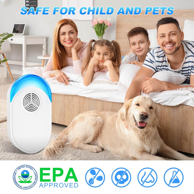 Upgraded Ultrasonic Repeller 6 Packs, 2024 Indoor Ultrasonic Device Insect