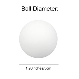 Qidiwin EVA Foam Balls for Kids Graffiti, Building Blocks,Creative Painting 12PCS (12White)