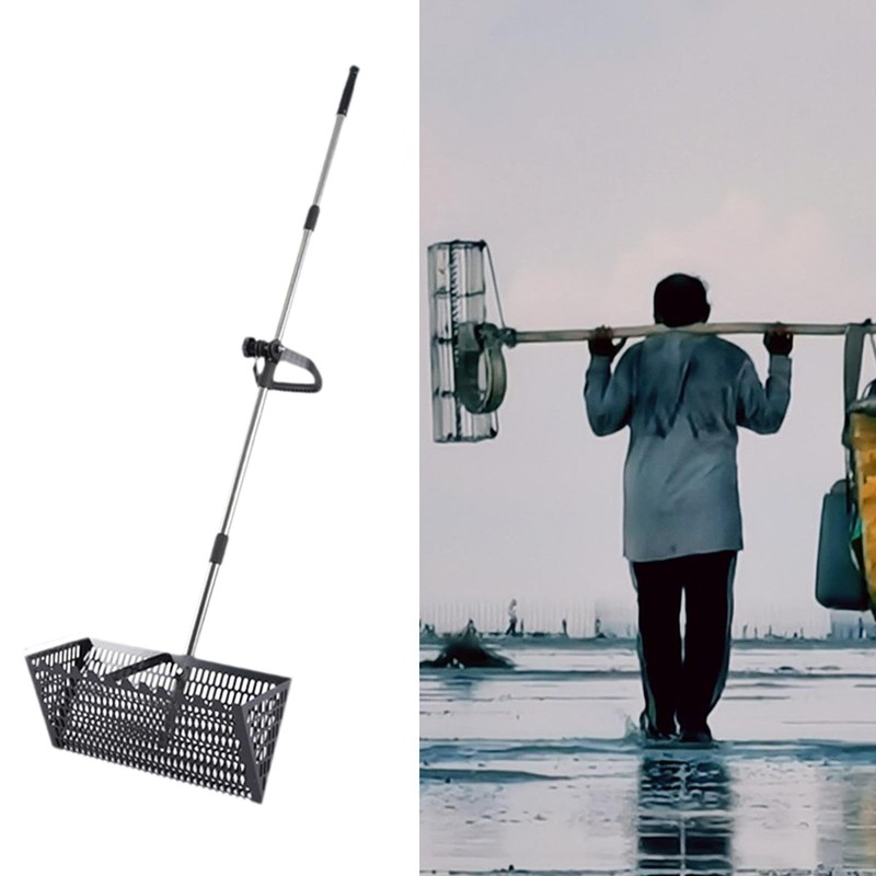 LOVIVER Sand Rake Scooper, Easy Cleanup, Multifunctional,Carbon Steel, Convenient Premium