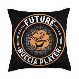 Bocce Ball Player Baby Boccia Player Bocce Ball Kids Future Boccia Player Throw Pillow, 18x18, Multicolor
