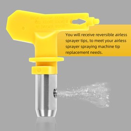 iplusmile 3pcs Reversible Airless Sprayer Tips Nozzle for Paint Sprayer for Thinner Materials Like Stains and Sealers Compatible Major Airless