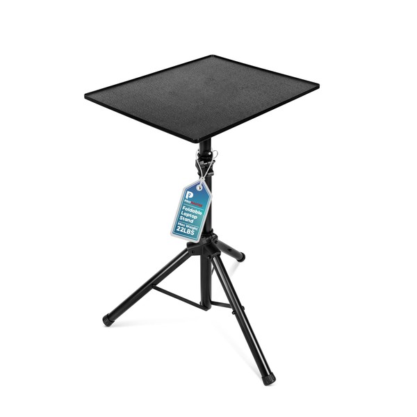 Pro Master Universal Projector Stand - Height & Angle Adjustable Tripod | Holds Laptops, Computers, DJ Equipment & Projectors | Heavy Duty & Lightweight | Perfect for Stage, Studio, & Office Events