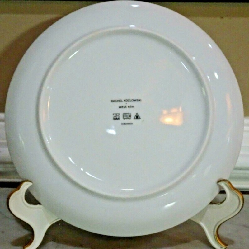 West Elm Rachel Kozlowski Dapper Animal Salad Plate - Cat