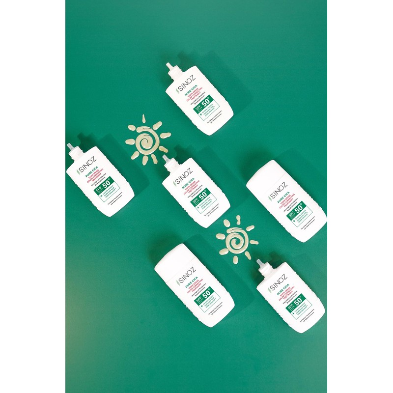 Sinoz,Pure Cica Color Correcting Treatment Fluid Sunscreen SPF50+ / PA++++