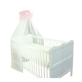 TupTam Baby Bed Canopy with Bow Transparent -