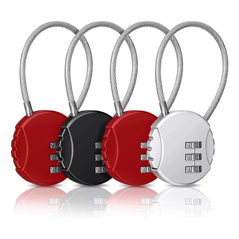 SANBREVE 4 Piezas Candados De Combinación Mini Casillero Por Mochila