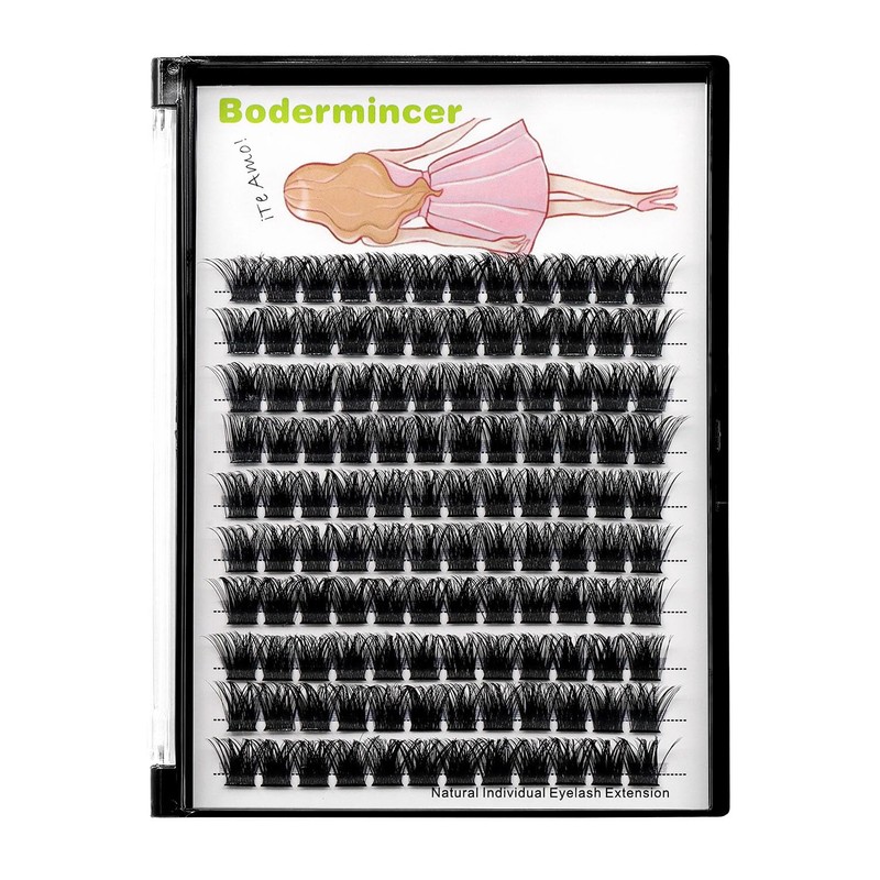 Bodermincer 120 Clusters/box Wide Cluster 3D Effect Glue Bonded Cluster