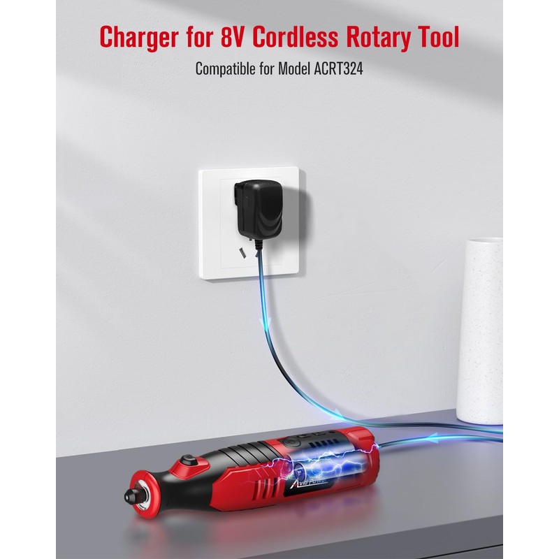 AVID POWER 8V Cordless Rotary Tool Charger Only Compatible with