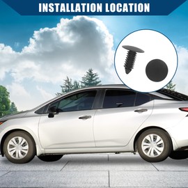 Hihaha 7.5mm Hole Retainer Clips Plastic Drive Rivets Mud Flaps Clips/10PCS