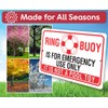 Metal Sign - Ring Buoy is For Emergency Use Only,