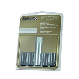 McGard 25116 Black (M14 x 1.5 Thread Size) Tuner Style Cone Seat Wheel Lock Set of 4
