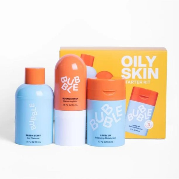 Bubble Skincare 3-Step Balancing Bundle, For Normal to Oily &