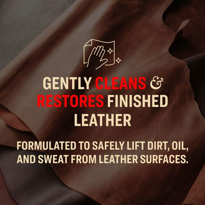 Tanner's Preserve Leather Cleaner, Cleans & Restores Finished Leather, Use