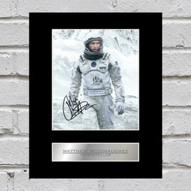 Matthew McConaughey Interstellar Signed Mounted Photo Display
