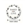CAA Trading™ 100 x Baked with Love Stickers Baking Cakes