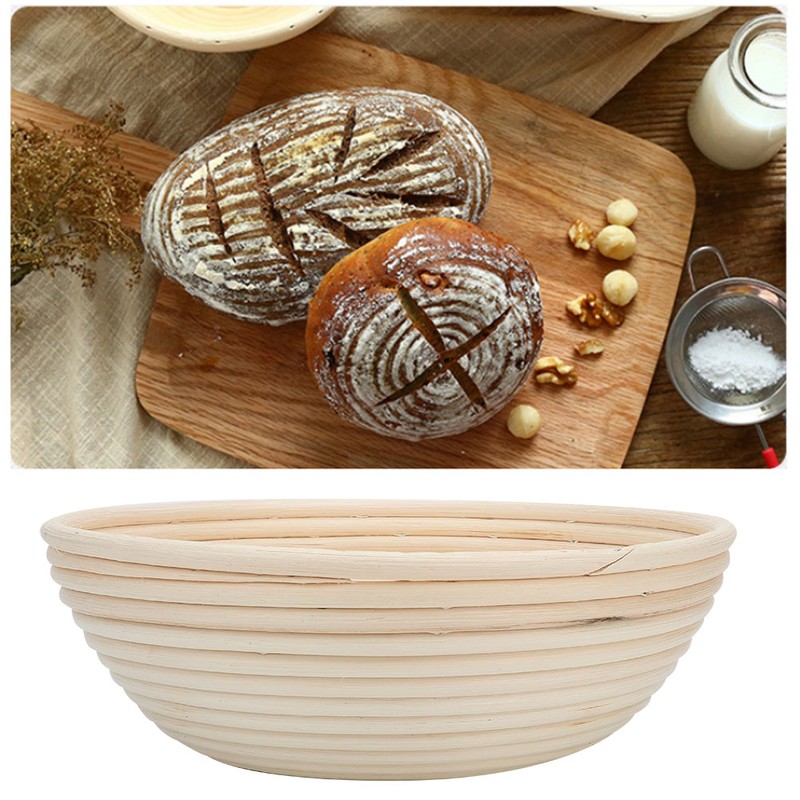 Banneton Brotform Bread Proofing Handwork Products Rattan Round Basket Set