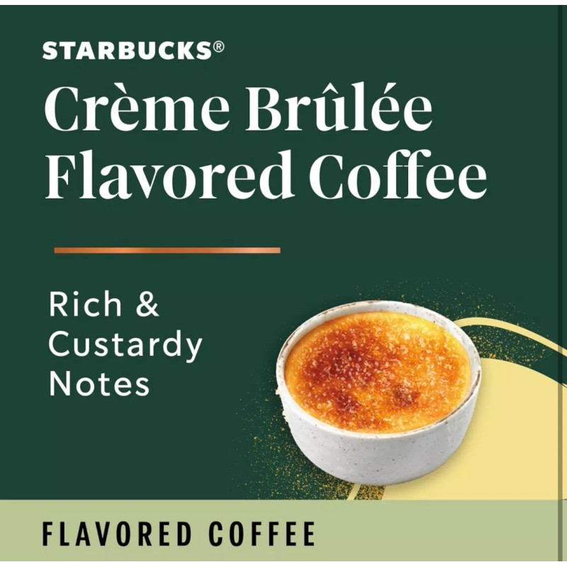 Starbucks 2 Boxes Starbucks Creme Brulee Keurig K-Cups Pods Natural