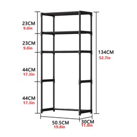GarveeHome Over The Toilet Storage Shelf, 3-Tier Over Toilet Bathroom Organizer, No Drilling Installation, Freestanding Above Toilet Shelf Space Saver for Bathroom Restroom Laundry Balcony