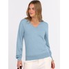 ANRABESS Womens Long Sleeve V Neck Sweaters 2025 Fall Casual