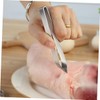 KICHOUSE 2pcs Stainless Steel Fish Bone Tweezers Set Kitchen Meat