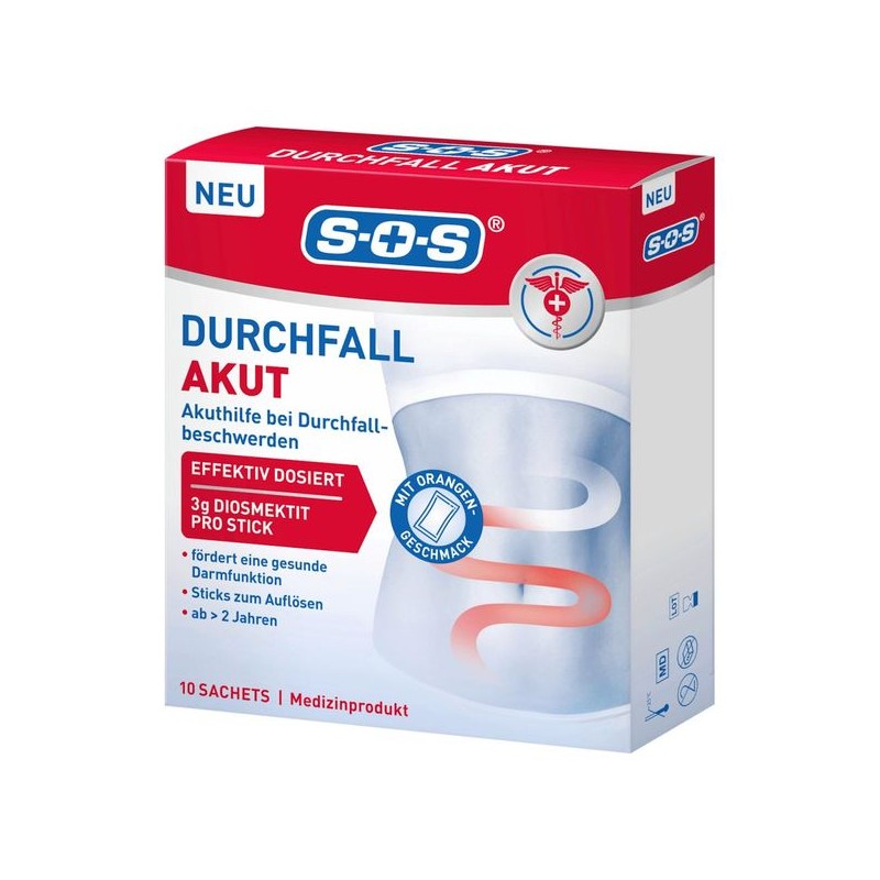 SOS 급성 Durchfall 경감 10개입 SOS Acute Diarrhea Relief 10
