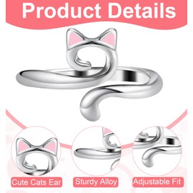 Yarn Ring, 5 Pcs Adjustable Crochet Finger Yarn Holder, Metal Crochet Rings for Crocheting, Left & Right Hand, Multicolor (Small & Lightweight)