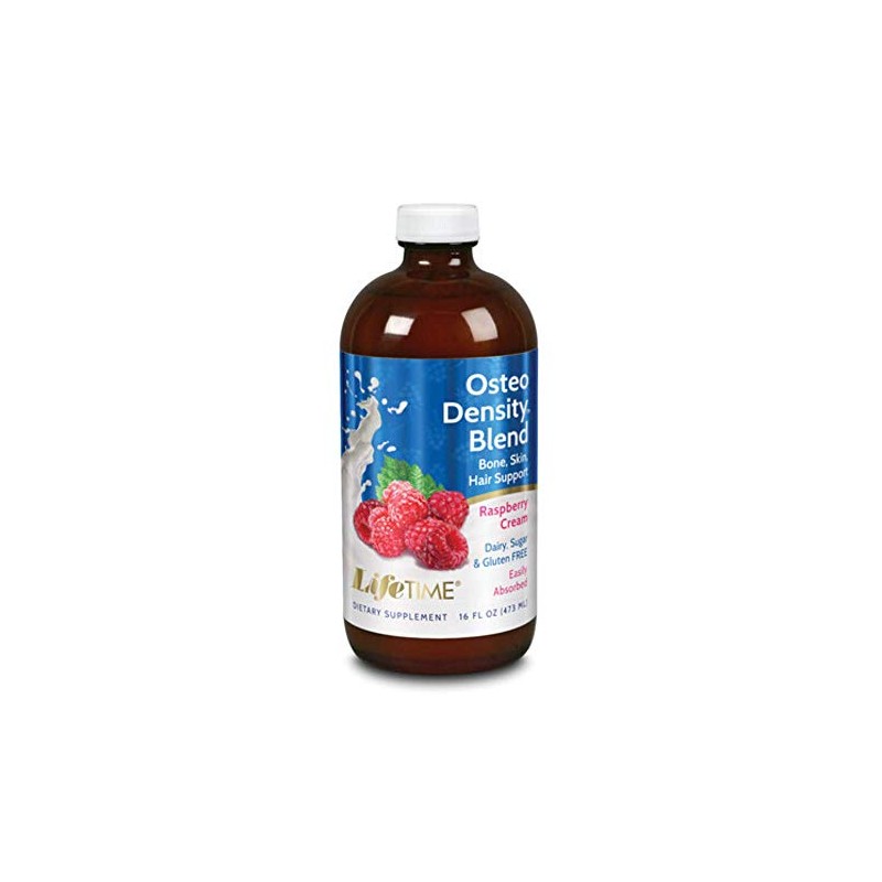 LIFETIME Osteo Density Blend, Liquid, Raspberry (Btl-Glass) | 16oz
