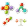 Glamifyr 3 Stück Spinner Baby Spinner mit Saugnapf Spielzeug Baby,
