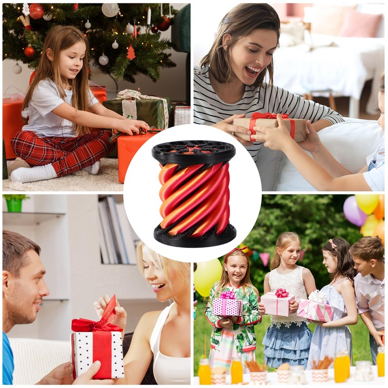 Impossible Cone, Mini Vortex Thread Illusion Fidget Toy 3D-Printed Spiral