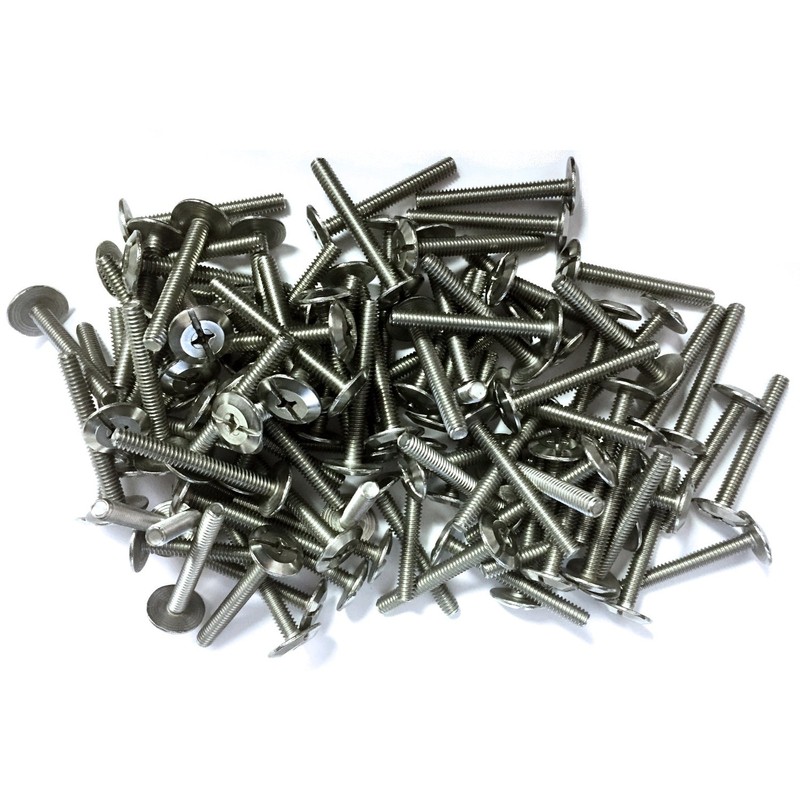 1/4-20 x 1-1/2" Sidewalk Hurricane Stainless Steel Bolts 100 pcs.