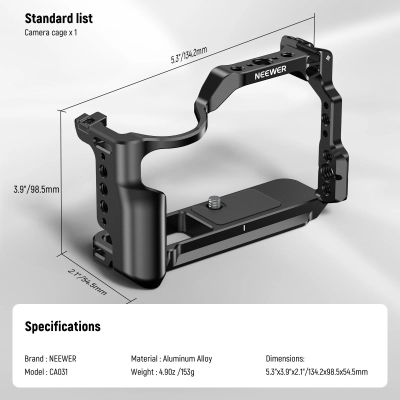 For Canon NEEWER CA031 R50 Camera Cage for Canon EOS