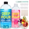 Teexpert Deep Pour Epoxy Resin, 51oz Epoxy Resin Kit for