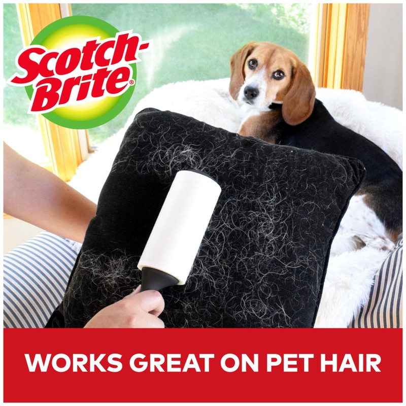 Scotch-Brite Mini Lint Roller, 24 Rollers, 30 Sheets Per Roller,