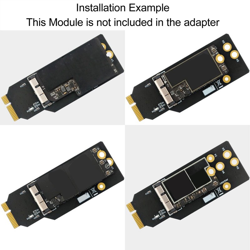 12+6Pin WiFi Network Card and Bluetooth Module Protector Adapter for