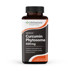 LifeSeasons Essentials Meriva Turmeric Suplemento Alimenticio Fitosoma de Curcumina 60 Cápsulas