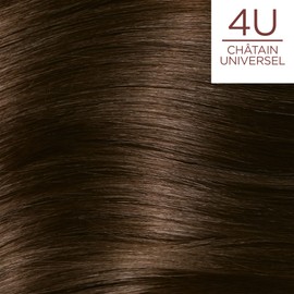 L'Oréal Paris - Excellence Universal Nudes Cream Hair Colour Set - Without Ammonia - Lid 100% White Hair - Colour: Universal Chestnut (4)