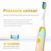 Wagner Stern Ultrasonic Toothbrush with Pressure Sensor, Peach/Blue, Battery Powered,