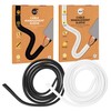 Cable Sleeve : self-Closing White Cable Tidy Sleeve for Better