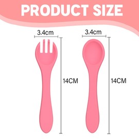 Set of 4 children's cutlery from 1 year old, learning cutlery set, learning spoon baby, baby cutlery, baby learning spoon, learning spoon, cutlery baby, baby spoon, baby fork, learning spoon baby