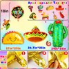 Fiesta Party Decorations, Mexican Birthday Carnival Decor, Picado Banner, Happy