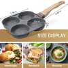 MyLifeUNIT Egg Pan, 4-Cup Egg Frying Pan with Lid, Nonstick