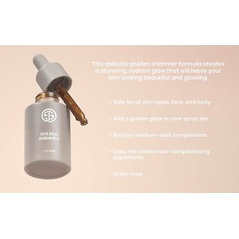 Golden Shimmer Drops - Sunless Glitter Additive - 1oz