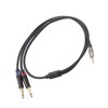 3.5mm 1/8 Inch Male to Dual 6.35mm 1/4 Inch TS