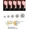 5 Pairs Stud Earrings Set, 316L Stainless Steel 3-7mm Hypoallergenic