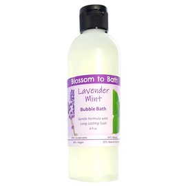 Lavender Mint Bubble Bath (8 Ounce) - Pure Essential Oil Fragrance - Makes A Fun Filled Tub with a Cheerfully Relaxing Scent