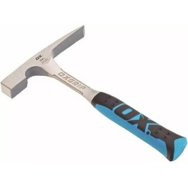 OX Tools OX-P082424 24 oz. Brick Hammer, Non-slip Grip handle, Steel,