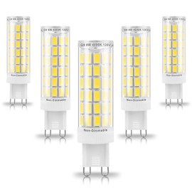 Ziomitus G9 Led Bulbs 75W 80W 100W Replacement 4000K Natural White,1000lm, AC120V G9 8W Bi-pin Neutral LED Corn Light Bulb for Chandelier Pendant Bathroom Vanity Ligting,5Pack …