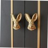 Operitacx 2pcs Cabinet Door Knobs Rabbit Head Handles for Kitchen